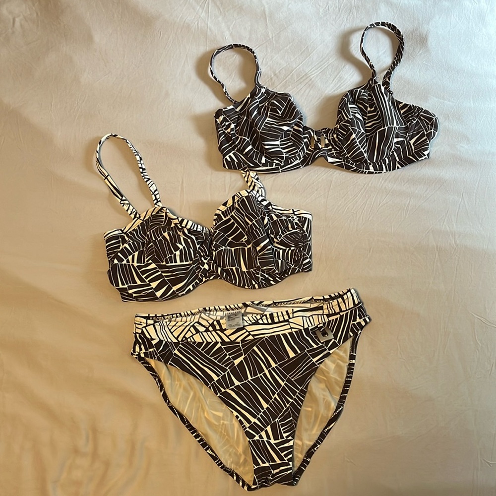 Mix & Match Supportive Bikini Set - Fantasie - EUC 34DD/Medium